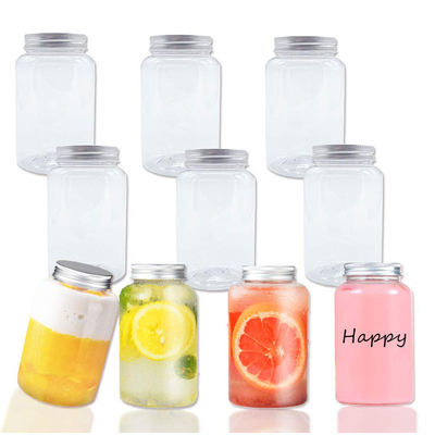 Modern Square Round Plastic Beverage Container with Cover