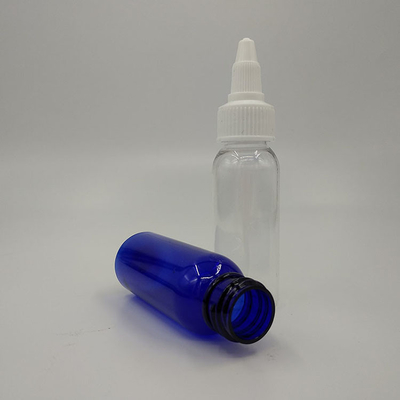 Custom Printed Clear Plastic Bottles with Screw Top for Liquid Storage