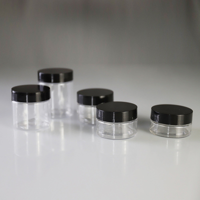 Customizable Logo Transparent Plastic Cosmetic Jar