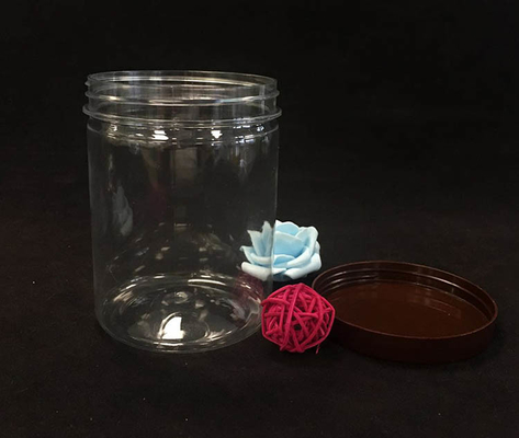Customized Plastic Jars With Plastic / Aluminum Lids For Food Powder