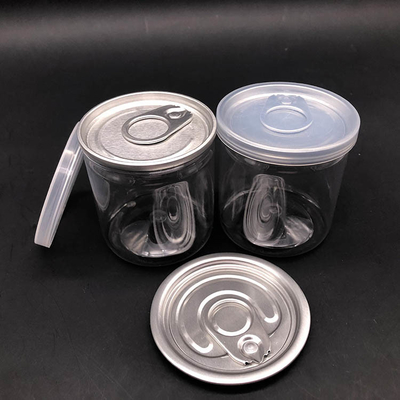 2oz-8oz Capacity Plastic Jars With Plastic Lid And Pressure Sensitive Sealing