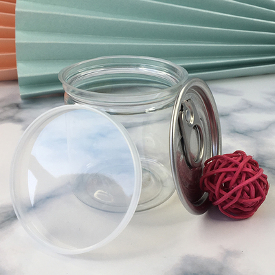 2oz-8oz Capacity Plastic Jars With Plastic Lid And Pressure Sensitive Sealing
