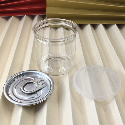 2oz-8oz Capacity Plastic Jars With Plastic Lid And Pressure Sensitive Sealing