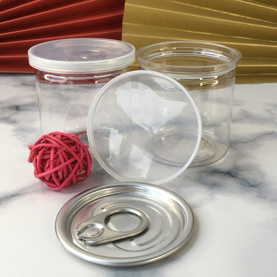 Transparent Plastic Jars With Aluminum Foil Seals For Storage