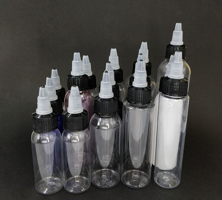 Custom Printed Plastic Dropper Bottle With Screw Cap For Liquid