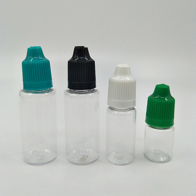 Customized Plastic Dropper Bottles With Smooth Screw Caps For Liquid Packaging