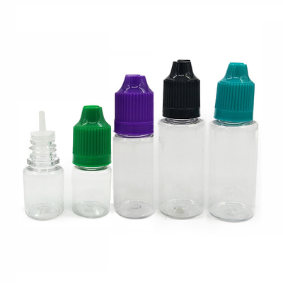Customized Plastic Dropper Bottles With Smooth Screw Caps For Liquid Packaging