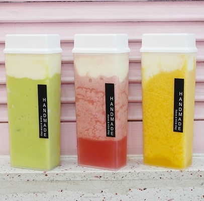 Fancy Milk Tea Bottles Leak Proof Multi Capacity Screw On Lid