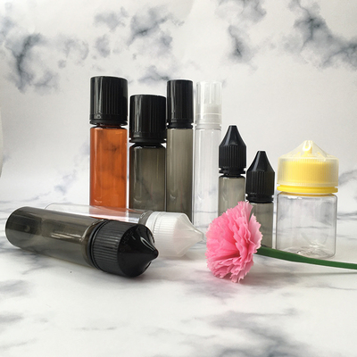 Childproof Neck Transparent Liquid Dropper Bottles In Various Sizes