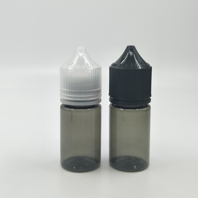 Childproof Round Shape 30ml E Liquid Bottle With Screw Cap In Custom Printing