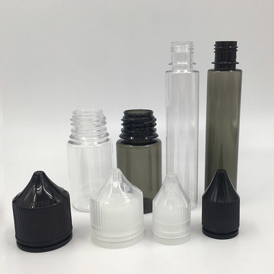 Childproof Round Shape 30ml E Liquid Bottle With Screw Cap In Custom Printing