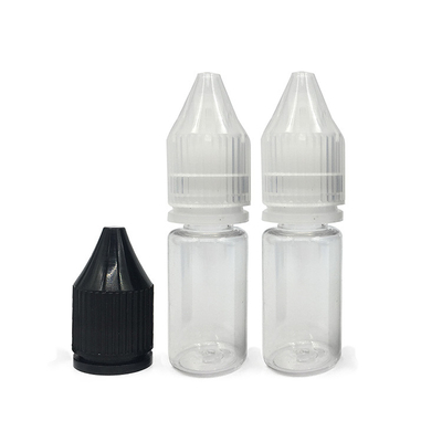 Customized Logo Printed Transparent PET Plastic Bottles For E Liquid