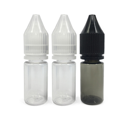 Customized Logo Printed Transparent PET Plastic Bottles For E Liquid