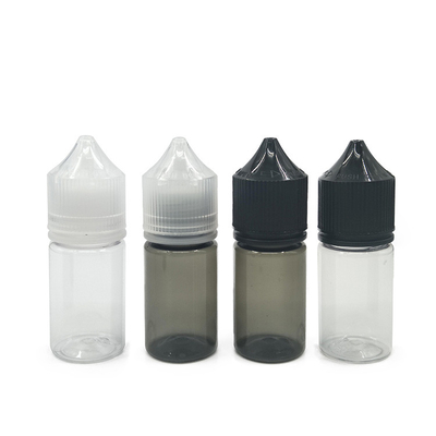 Eco Friendly Round PET  E Liquid Bottles With Childproof Caps