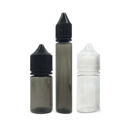 Eco Friendly Round PET  E Liquid Bottles With Childproof Caps