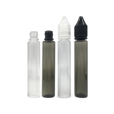Eco Friendly Round PET  E Liquid Bottles With Childproof Caps