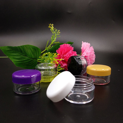 Smooth Surface Plastic Cosmetic Jar 10ml 15ml 30ml 60ml 80ml 100ml 120ml 150ml With Transparent Design