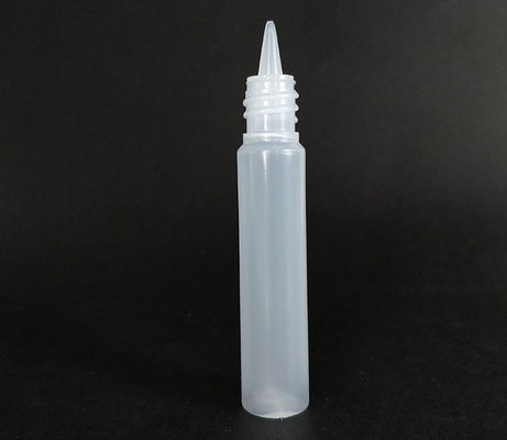 Transparent Custom Logoed PET Round Plastic E Liquid Bottle