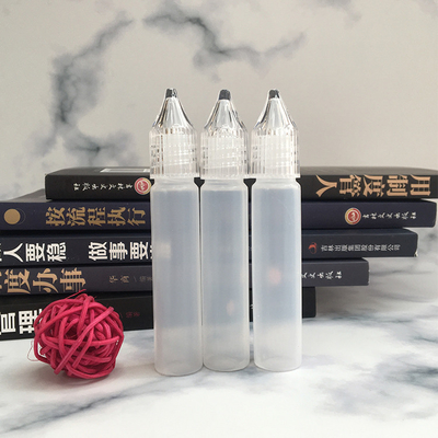 Transparent Custom Logoed PET Round Plastic E Liquid Bottle