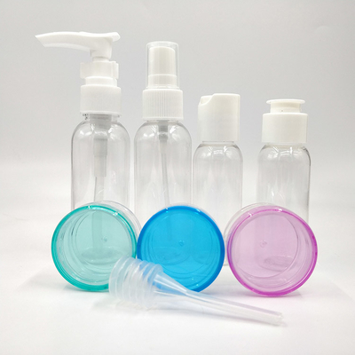 Customizable 18mm Neck Diameter Clear Liquid Bottle With Screen Printed Logo / Name