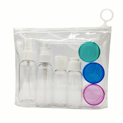 Customizable 18mm Neck Diameter Clear Liquid Bottle With Screen Printed Logo / Name