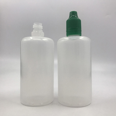 Customized Screen Printed Round PET E Liquid Bottles Spill Proof With Childproof Caps