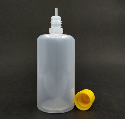 Customized Screen Printed Round PET E Liquid Bottles Spill Proof With Childproof Caps