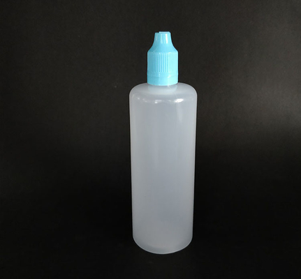 100ml Round PET E Liquid Bottle With Screw Cap Customized Logo Printed