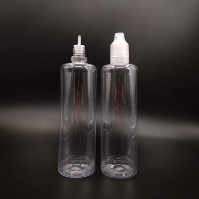 Round Type Childproof Transparent  E Liquid Bottle For E Liquid