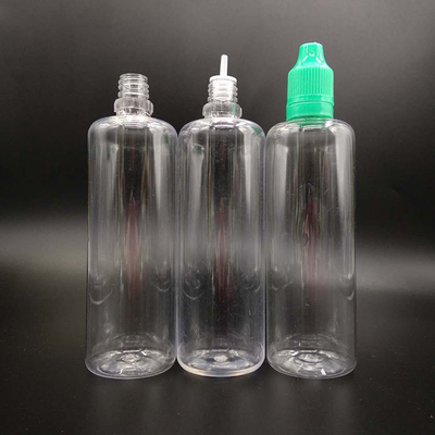 Round Type Childproof Transparent  E Liquid Bottle For E Liquid