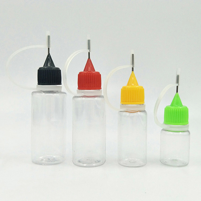 30ml Clear PET E Liquid Glass Bottles With Capacity Lines