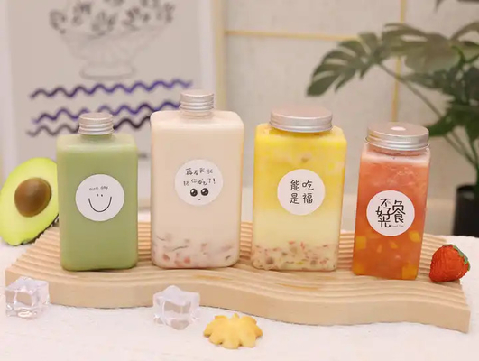 Leak Proof Double Insulated Milk Tea Bottles 250ml With Handle