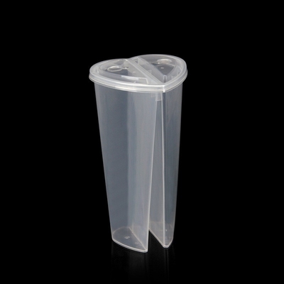 Leak Proof Plastic Milk Tea Bottles In Square And Round Shapes