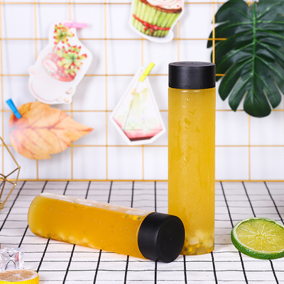 Colorful Durable Plastic Milk Tea Bottles Leak Proof