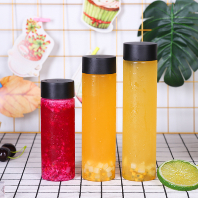 Colorful Durable Plastic Milk Tea Bottles Leak Proof