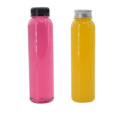 Leak Proof 350ml Plastic Bubble Tea Bottles With Screw On Lids