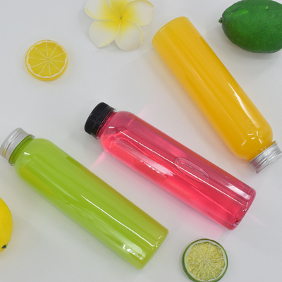 Leak Proof 350ml Plastic Bubble Tea Bottles With Screw On Lids