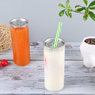 Customizable Clear Plastic Insulation Milk Tea Bottles With Screw On Lid