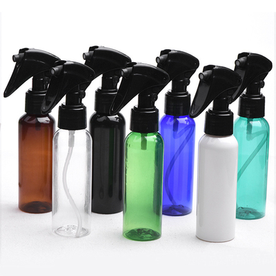 Customizable Pink Clear Plastic Bottle / Pump Action PET Bottle For Cosmetic Dispensing