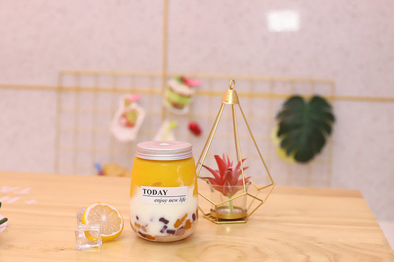 Handle and Screw-on Lid Bubble Tea Jugs for Business Needs