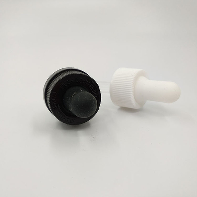 10ml Cap Type Dropper Dispenser Bottles Transparent Black Customize
