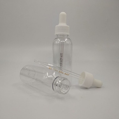 Transparent Black Customize Glass Plastic Dropper Bottles for Packaging