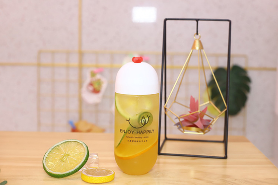 custom Leak Proof 250ml Plastic Juice Bottles With Screw On Lids