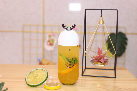 custom Leak Proof 250ml Plastic Juice Bottles With Screw On Lids