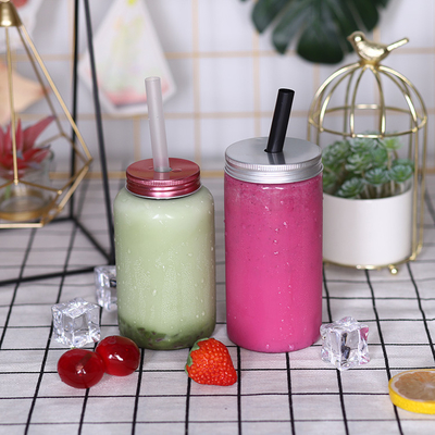 Handle Milk Tea Bottles Leak Proof Durable For Plastic Packaging Needs