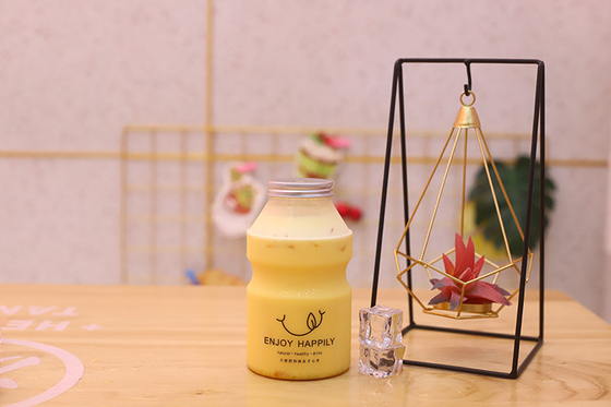 Medium Milk Tea Bottles With Screw On Lid Customizable And Medium Size