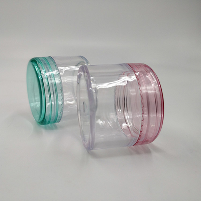 Customized Logo Plastic Cosmetic Container for Smooth Surface Label Printing Solutions