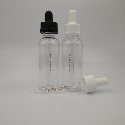 Transparent Black Personalization Dropper Dispenser Bottles with Cap Type Dropper