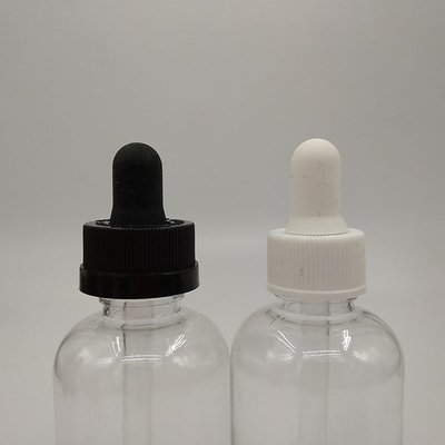 Transparent Black Screw Cap Plastic Dropper Bottles for Accurate Measurements