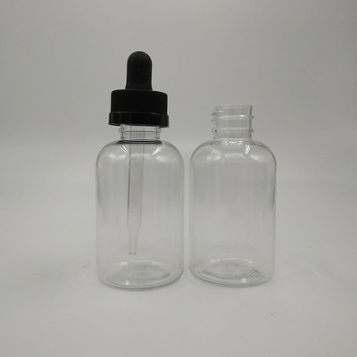 Transparent Black Screw Cap Plastic Dropper Bottles for Accurate Measurements